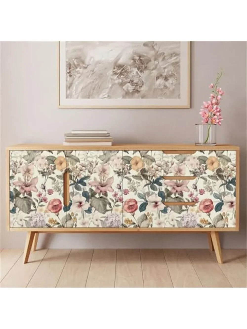 Peel Stick Wallpaper Floral Boho Vintage Poppy Removable Self Adhesive Vinyl